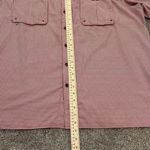 Magellan Outdoors Fish Gear shirt 2XL Red Check Fishing Beach Relaxed Fit XXL - Picture 5 of 16